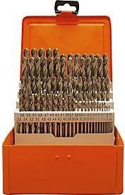 Projahn Spiralbohrer-Set SPEED HSS-Co, 50-teilig, Ø 1-5,9 mm in Bohrerkassette, Silber/Orange - Bild 1