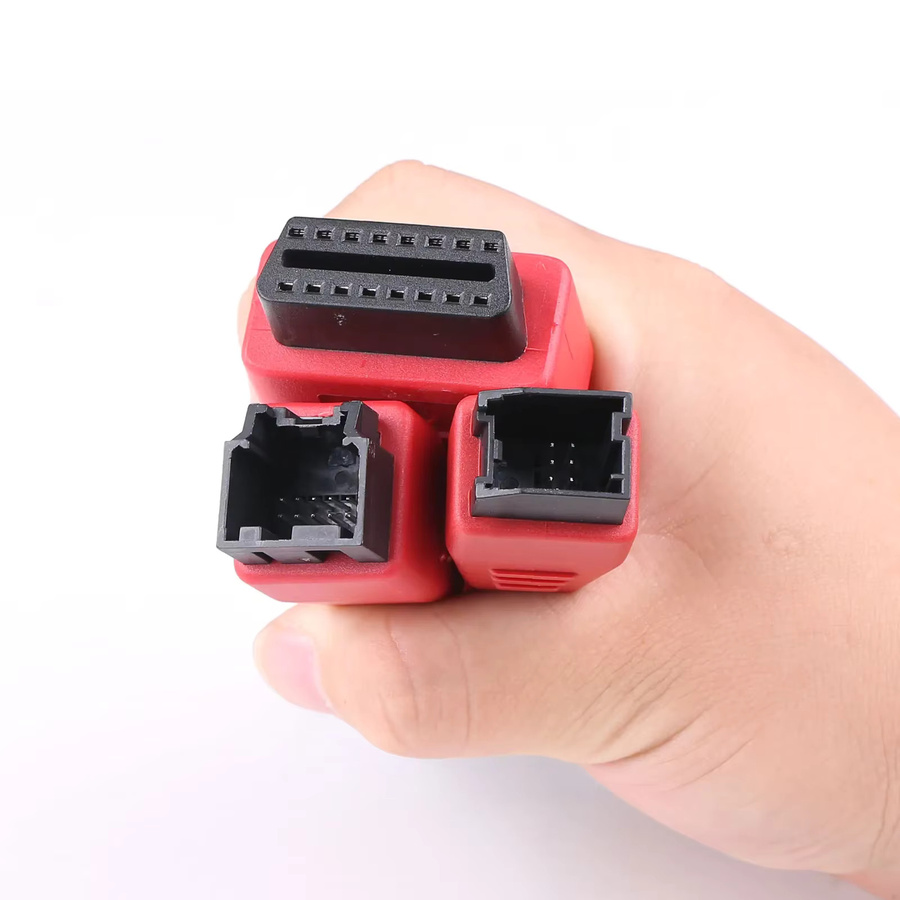 ITSkey FCA 12+8 Universal Adapter für Chrysler Fiat Secure Gateway Modul SGW in Rot, kompatibel mit OBDSTAR X300DP PLUS, Autel MaxiSys, IM608 und X431 V - Bild 3