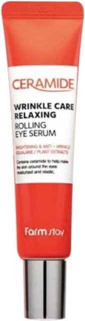 FARM STAY Ceramide Wrinkle Care Relaxing Rolling Eye Serum, 25 ml - Bild 1