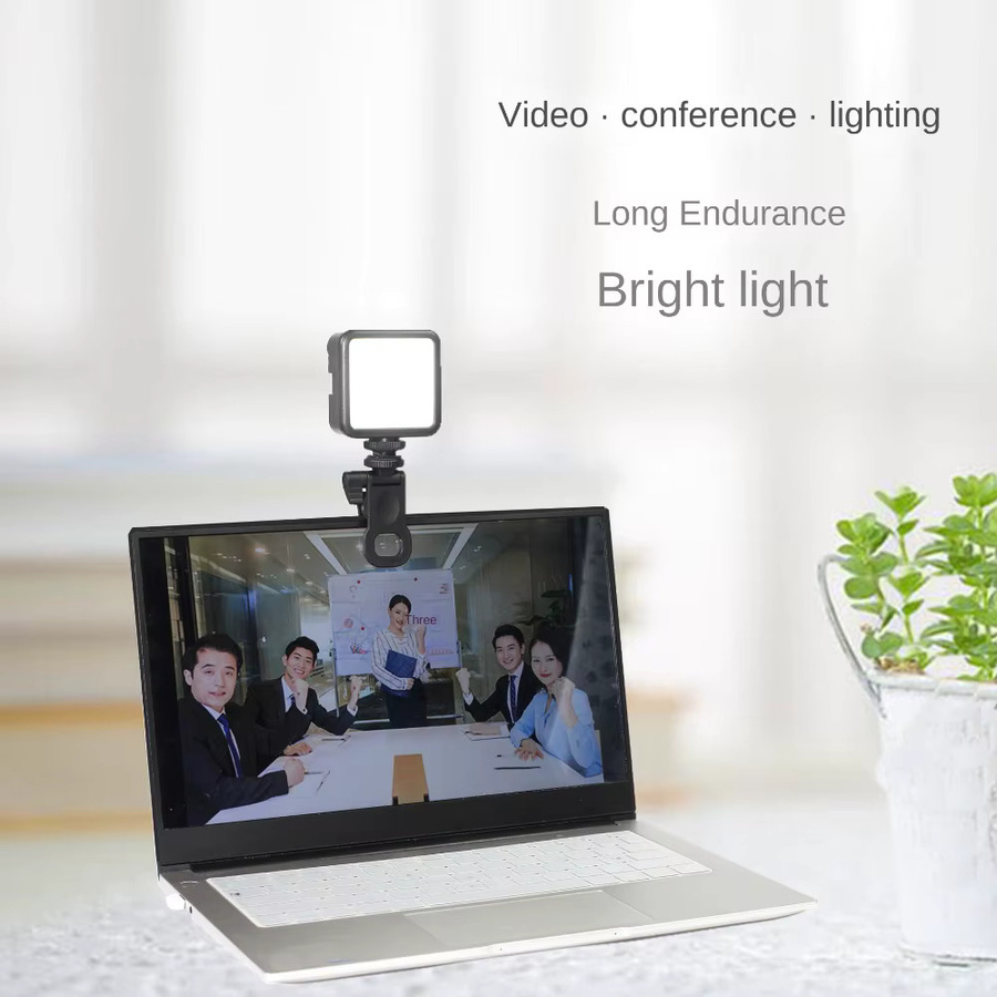 Tragbare Mini Selfie Fill Light Clip Kamera Blitz Halterung mit 1/4 Zoll Schraube für universelle Fotografie in Schwarz - Bild 4