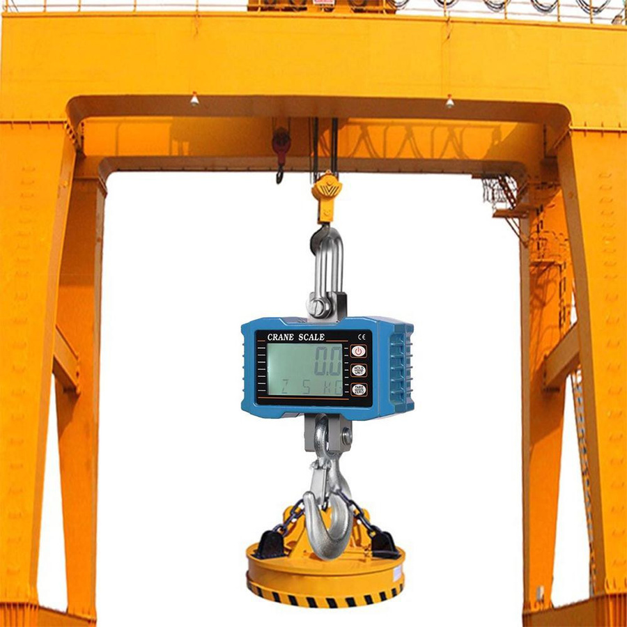 TOMTOP JMS Digitale Hängewaage in Orange mit 1000 kg Tragkraft und LCD-Hintergrundbeleuchtung - Bild 3