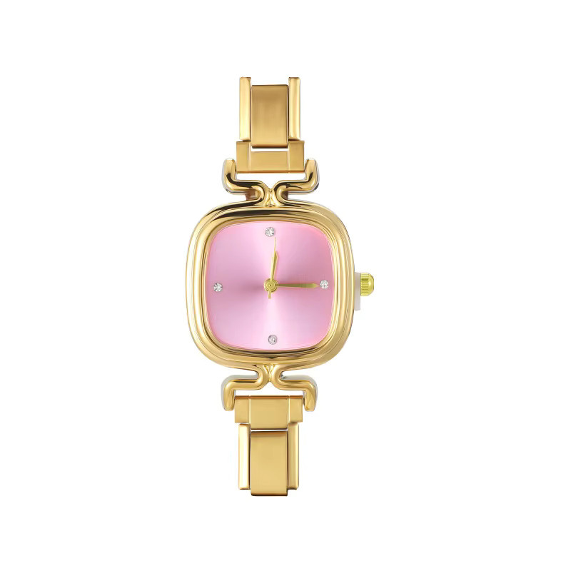 Yolorist Armbanduhr Edelstahl, Rosa, Analoguhr, Damen - Bild 1