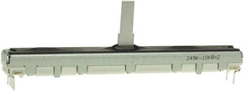 Alps Schiebe-Potentiometer 401514 Stereo 10kOhm logarithmisch Silber - Bild 1