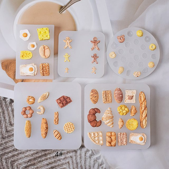 KOQZM Mini-Brot-Keks-Kuchen-Silikonform, Zubehör, transparent - Bild 1