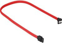 Sharkoon Sata III Kabel 90 Grad mit Sleeve in Rot - Bild 1