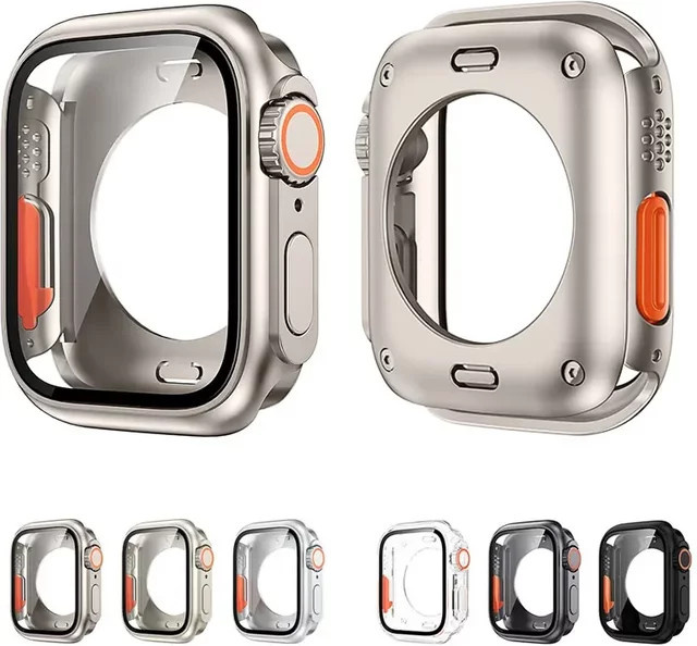 CAOWTAN Displayschutzfolie für Apple Watch, Silikon, Silber, Unisex - Bild 1