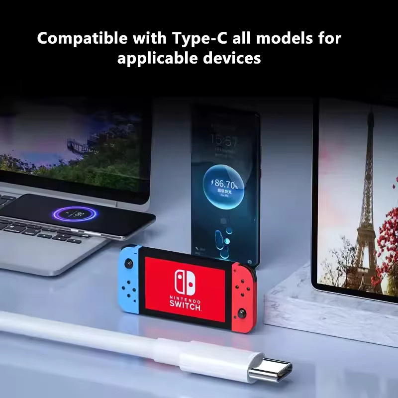 MINIONS CHARGE USB C auf USB Typ C Kabel Weiß, 100 W Schnelllade-Datenkabel für Huawei Samsung Xiaomi MacBook iPad - Bild 2