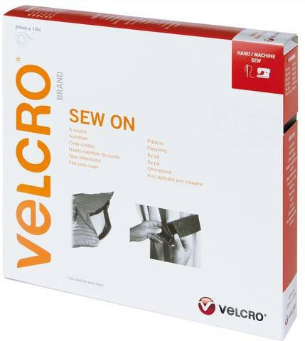 VELCRO Klettband zum Aufnähen mit Haken und Flausch in Braun, Breite: 2 cm, Länge: 10 m - Bild 1