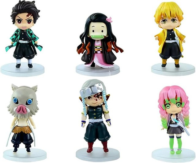 Fashnics Demon Slayer Chibi Figuren 6-teiliges Set 9cm - Bild 1