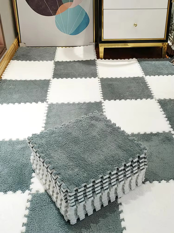 DHDH Baby-Spielmatte aus Schaumstoff als Puzzle-Bodenmatte für Kinder, Grau und Mehrfarbig, B/T: 30 x 30 cm - Bild 5