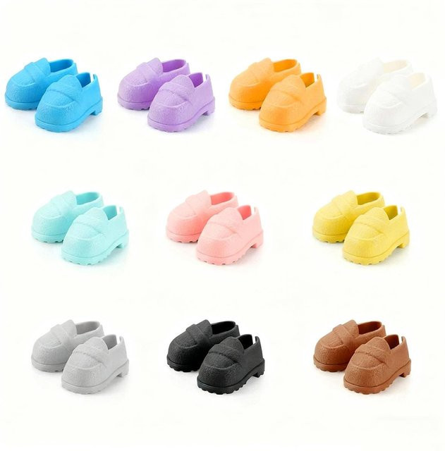 Discover Intime Puppenschuhe, 10 Paar, Bunt / Mehrfarbig, Weiß, Zubehör - Bild 1