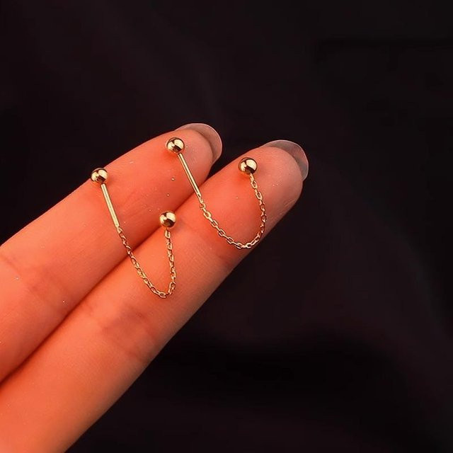 Lucky Star Jewelry Ohrringe, Kupfer, Gold, Damen - Bild 1
