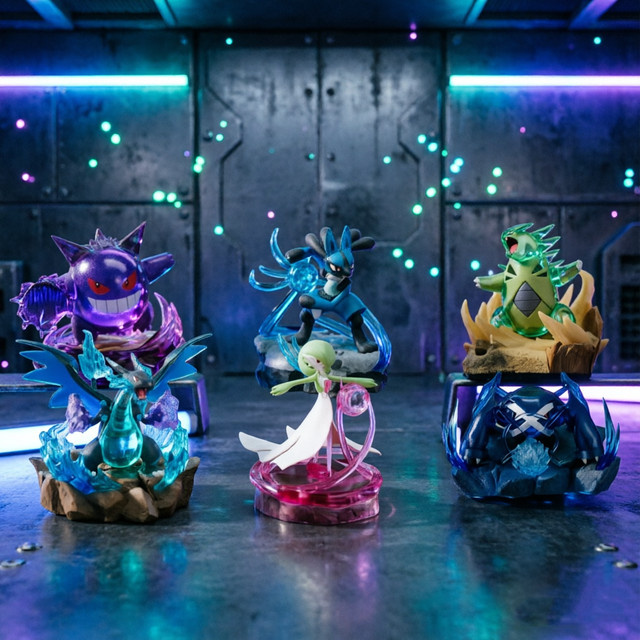 LANGBOWANG Pokémon Kampf-Actionfiguren, Gengar Lucario Charizard Tyranitar - Bild 1