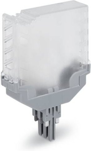 WAGO 2042-331 Leerstecker in Grau und Transparent, 5 Stück - Bild 1