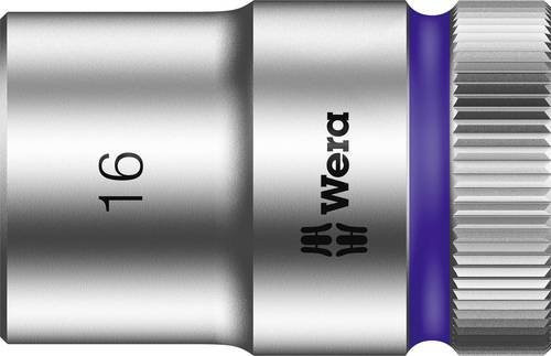 Wera Außen-Sechskant Steckschlüsseleinsatz 16 mm in 1/2 Zoll, Farbe Silber - Bild 1