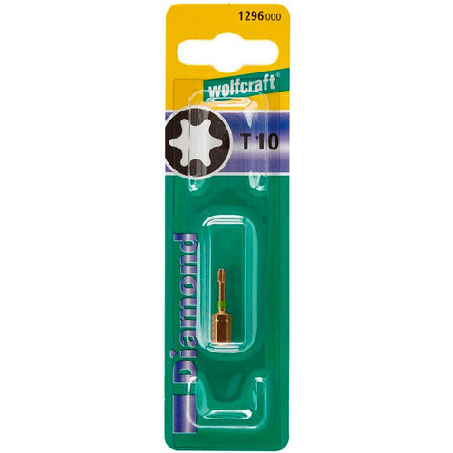 Wolfcraft T-Bit 1296000 Schraubendreher-Bit mit 1/4 Zoll Sechskant in Goldfarben - Bild 2