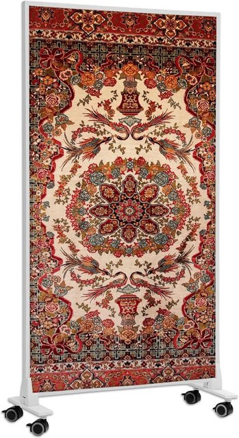 Könighaus Infrarotheizung im Design Türkischer Teppich mit Rollen, 1.200 W, Weiß/Multicolor - Bild 1