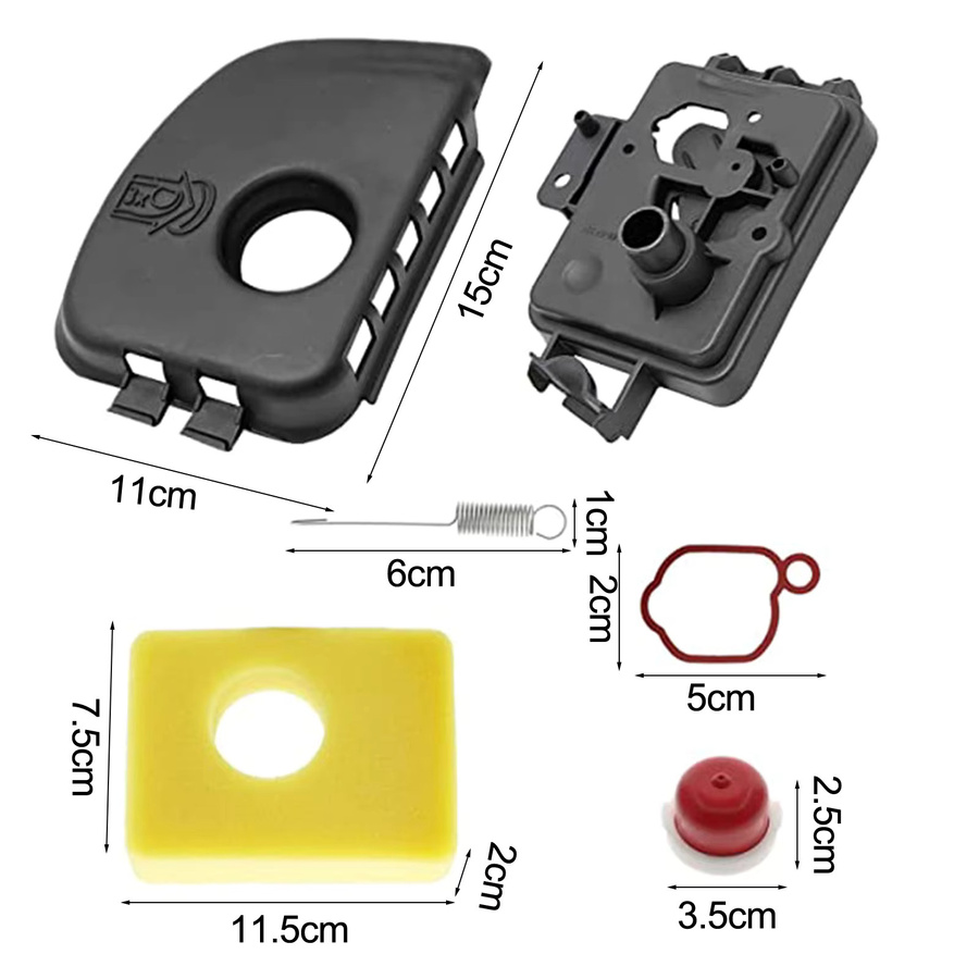 Vibratite Luftfilter-Set in Multicolour als Ersatz für Rasenmähermotoren der Serie BS 300E 450E 500E 08P602 09P602 - Bild 2