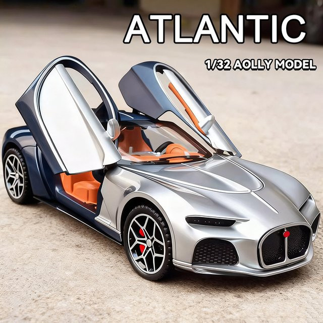 MAKEDA Bugatti Atlantic, Modellauto, 1:32, mit Musik, 4 Türen geöffnet - Bild 1