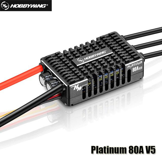 Hobbywing Platinum 80A V5 ESC, Zubehör, Schwarz - Bild 1