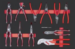 Kraftwerk PRO LINE EVA Zangen-Set, 11-teilig, rot, B/T/H: 60 x 40 x 0 cm - Bild 1