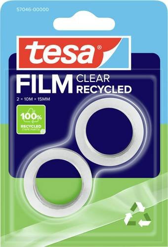 tesafilm Eco & Clear transparentes Klebeband von tesa, 2er Pack, Breite: 15 mm, Länge: 10 m - Bild 1