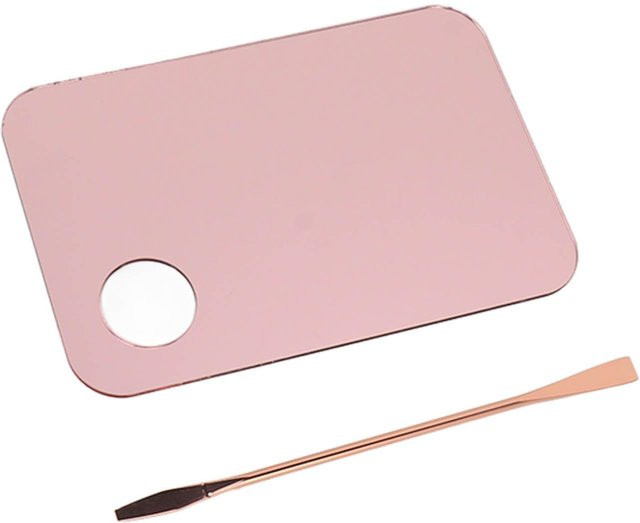 GoolRC Foundation Mischtablett und Spatel Set, Roségold, Weiß - Bild 1