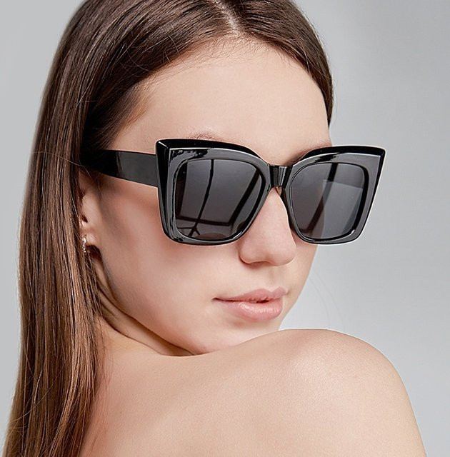 Samjune Sonnenbrille Cat Eye, Vollrand, Kunststoff, Damen - Bild 1