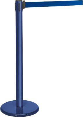 Guidesystems Gurtpfosten mit blauem Gurt aus Metall in Blau - Bild 1