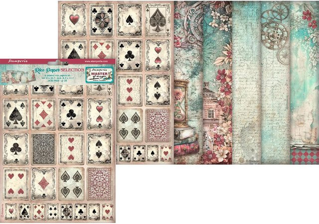 Stamperia Motiv-Strohseide Master of Magic in Multicolor, A4 - Bild 1