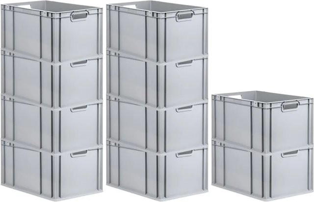 PROREGAL SparSet 10x Eurobox NextGen Grip in Grau, H x B x T: 32 x 40 x 60 cm, 65 Liter - Bild 1