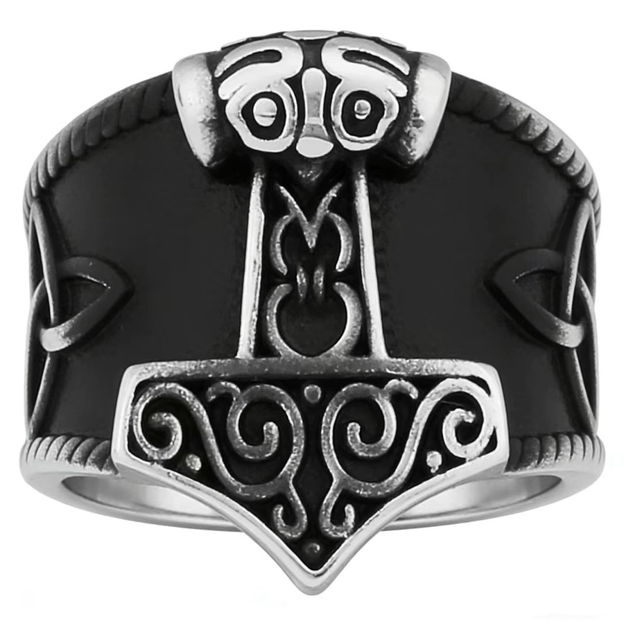 HNSP Ring Edelstahl, Viking Mjolnir, Herren - Bild 2