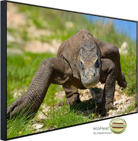 papermoon EcoHeat Infrarotheizung Komodo Drache mit App-Steuerung und Überhitzungsschutz, bunt mit Matt-Effekt - Bild 1