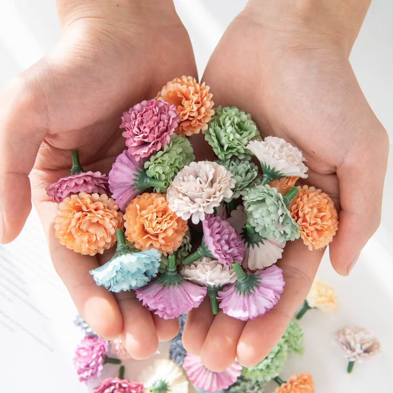 20 Stück Künstliche Hortensien aus Seide in Mehrfarbig für Hochzeit, Weihnachten und DIY-Dekoration - Bild 2