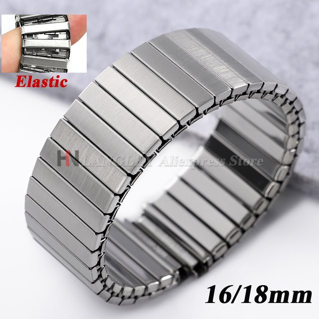 langley Uhrenarmband Edelstahl, silber, Unisex - Bild 1