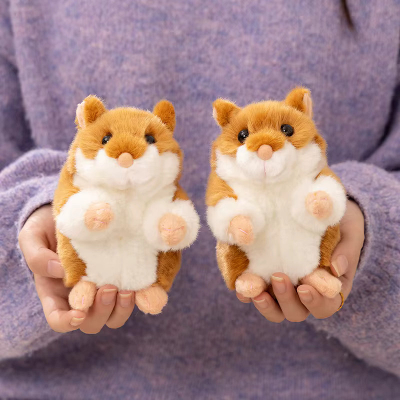 MIAOOWA Hamster Plüsch Puppe, 13 cm, Braun - Bild 2