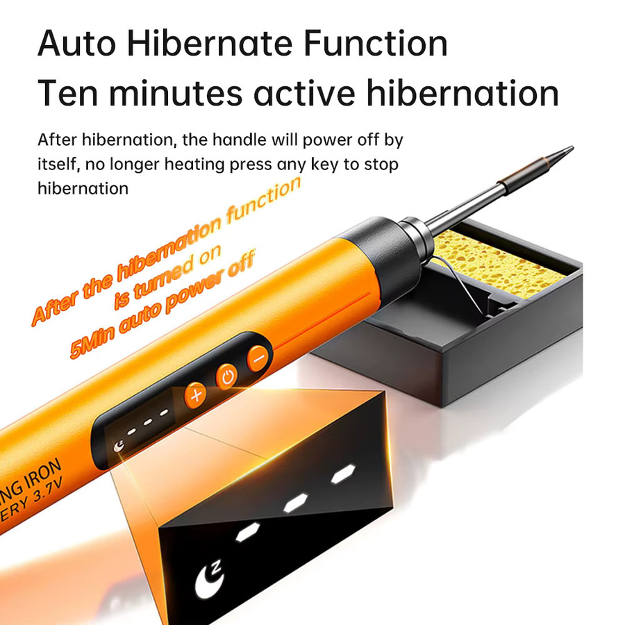 Airepair Mini USB-Lötkolben mit Typ-C-Schnittstelle und einstellbarer Temperatur, tragbares Löt- und Schweißwerkzeug mit 1000mAh Akku - Bild 3