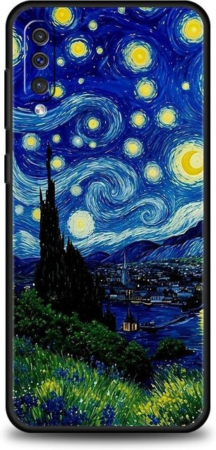 Handyhülle im Vincent van Gogh Kunststil für Samsung Galaxy A-Serie in Schwarz und Multicolour - Bild 1