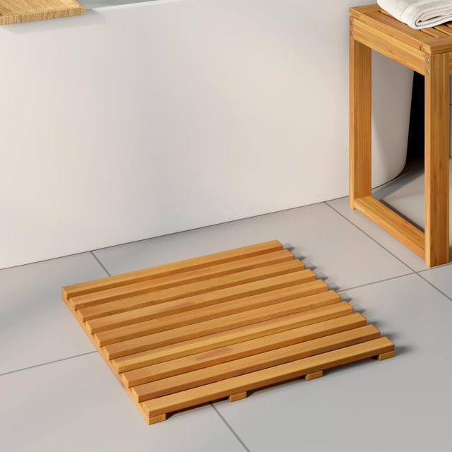 Universelle Badematte aus Holz von VD Home Furnishing in Braun, B/T/H: 50 x 48 x 2,5 cm - Bild 1