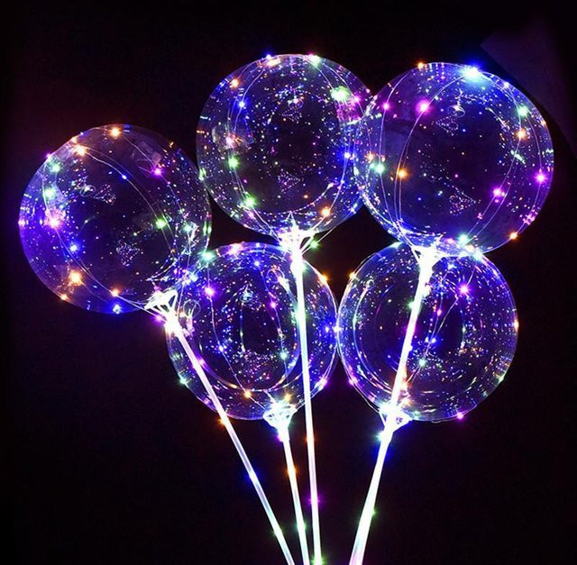 Binchi Keji Travel Wackelballons, 20 Zoll, leuchtend, transparent - Bild 1
