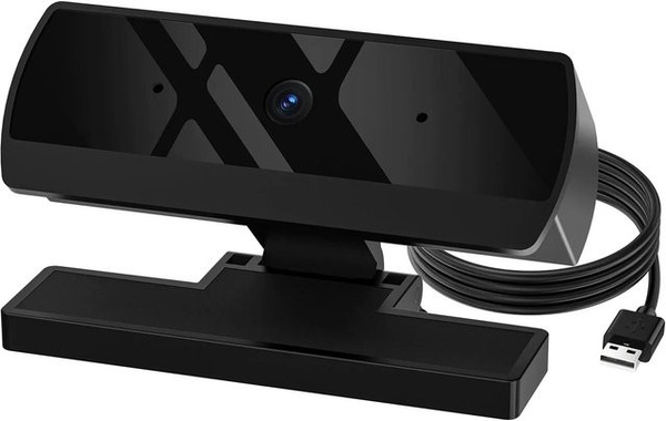 Meiteai-All Full HD 1080P Webcam mit Autofokus und Mikrofon in Schwarz für PC und Laptop