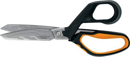Fiskars PowerArc Schere in Schwarz und Orange, Länge: 21 cm - Bild 1