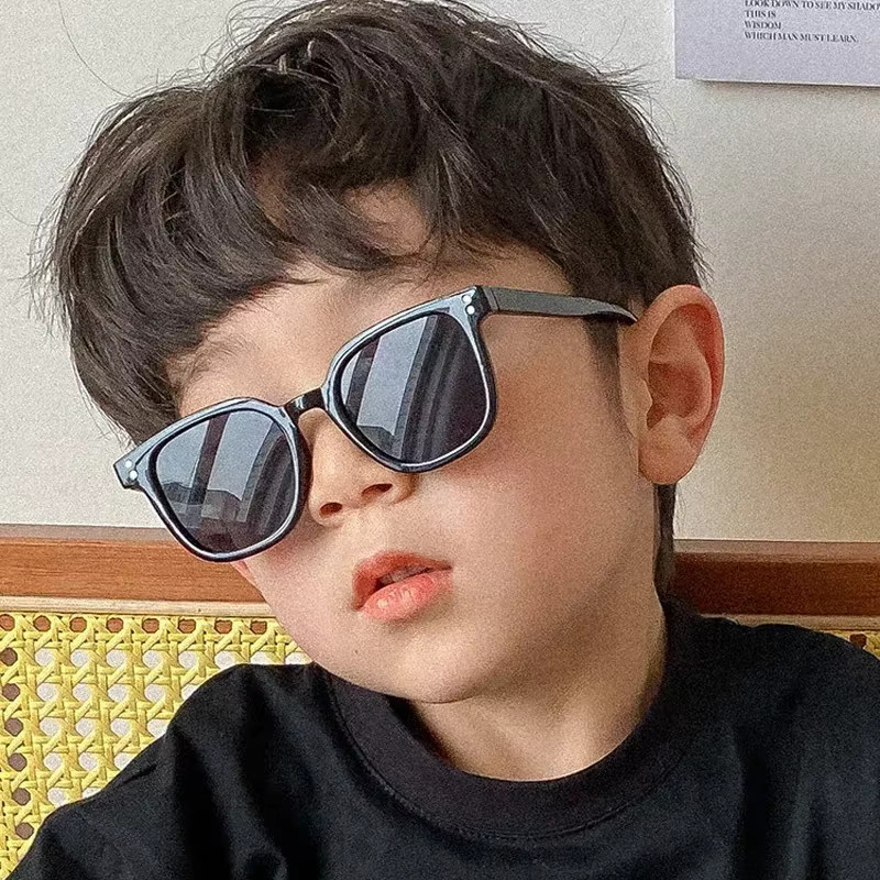 RUISIMO Kinder-Sonnenbrille, quadratisch, Vollrand, Kunststoff, schwarz - Bild 1