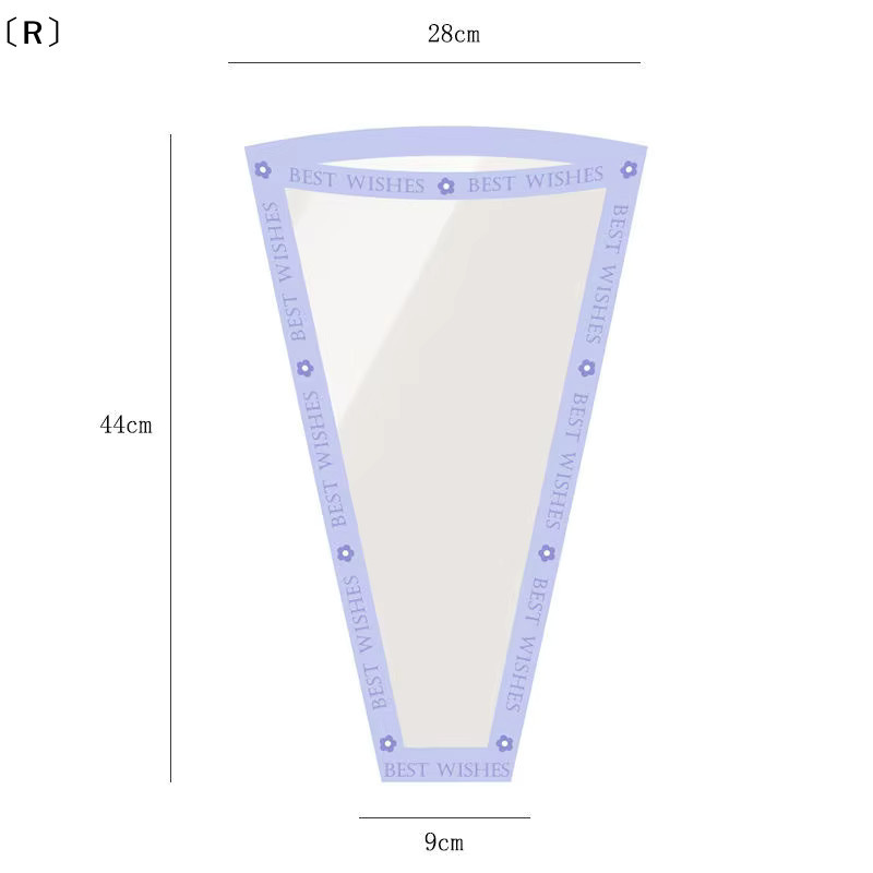 Perofr Omvor 50 Stück transparente Zellophan-Geschenktüten für Blumensträuße zur Verpackung bei Hochzeiten, Geburtstagen oder Partys - Bild 6