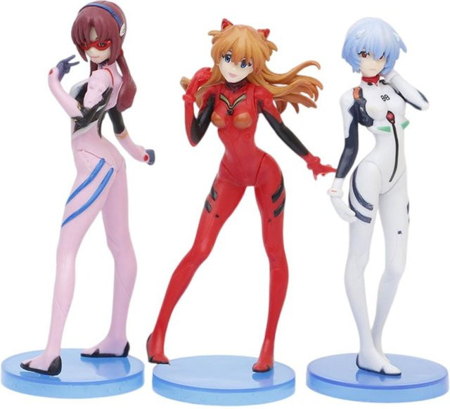 Yiran toy 1 Anime Eva Neon Genesis Evangelion Ayanami Rei Asuka Langley Soryu Mari Makinami, Actionfiguren, ab 14 Jahren - Bild 1