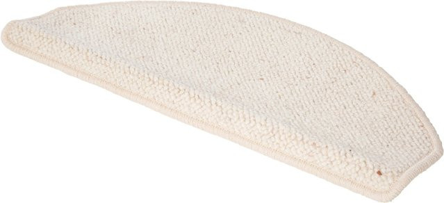 Andiamo Stufenmatte Volterra aus Schurwolle in Creme, 2er Set, Breite: 65 cm, Tiefe: 28 cm - Bild 1