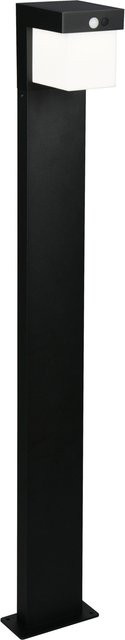 REALITY LEUCHTEN Colombo LED Hybrid Solar Außenwegeleuchte aus Metall, Schwarz matt, Höhe: 100 cm - Bild 1