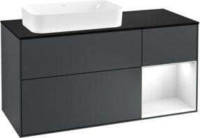 V&B Finion Waschtischunterschrank mit Wandbeleuchtung, lackiert, Breite: 120 cm, Tiefe: 50,1 cm, Höhe: 50,1 cm - Bild 1