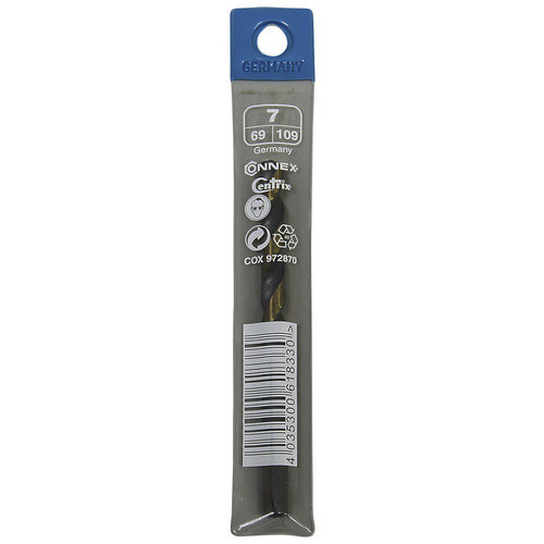 Connex Metallbohrer aus Edelstahl mit Zentrierspitze, Durchmesser: 7 mm, schwarz - Bild 2