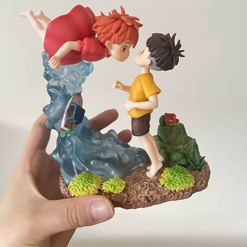 Bandai Ponyo auf der Klippe Anime-Actionfigur aus Kunststoff, mehrfarbig - Bild 5